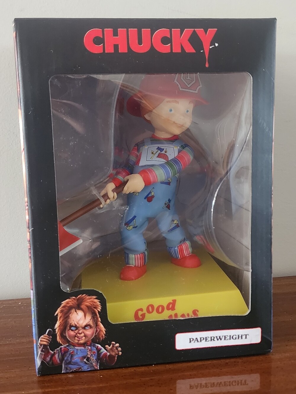 Chucky Good Guys Paperweight, As Fireman New In Box